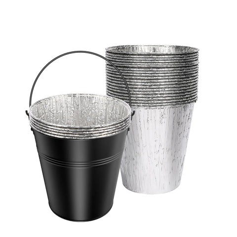 QuliMetal cubo frontal resistente anticorrosión para recoger grasa