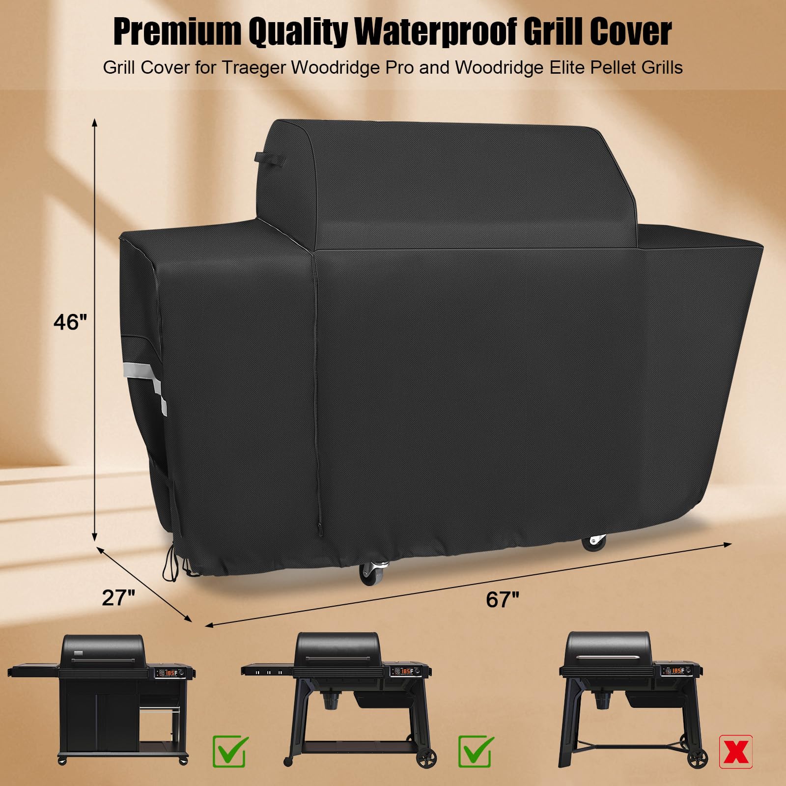 QuliMetal detalle tejido 600D Oxford muestra resistencia y durabilidad