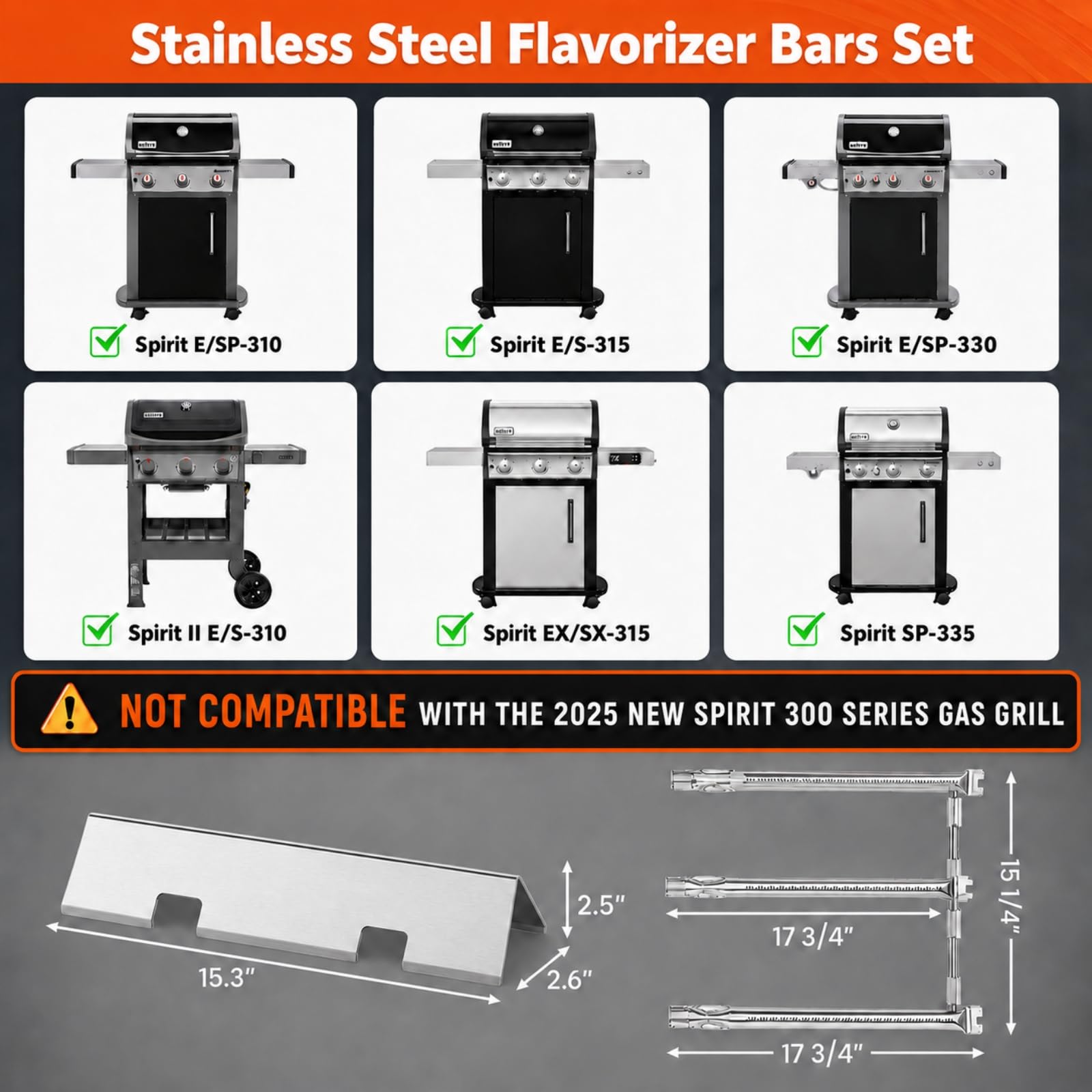 QuliMetal flavorizer bars detalle con diseño de muescas para mejor ventilación