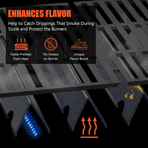 QuliMetal instalado en parrilla Weber Genesis II mejora distribución de calor