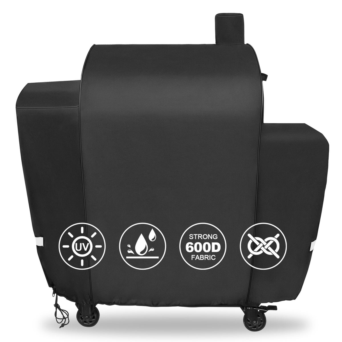 QuliMetal funda frontal ajustada al Pit Boss Laredo 1000 protege contra lluvia