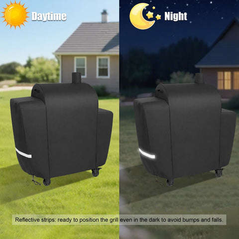 QuliMetal funda colocada en parrilla exterior protege contra polvo y sol