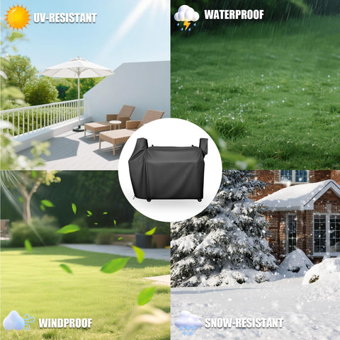 QuliMetal funda en patio al aire libre, protege del sol y lluvia
