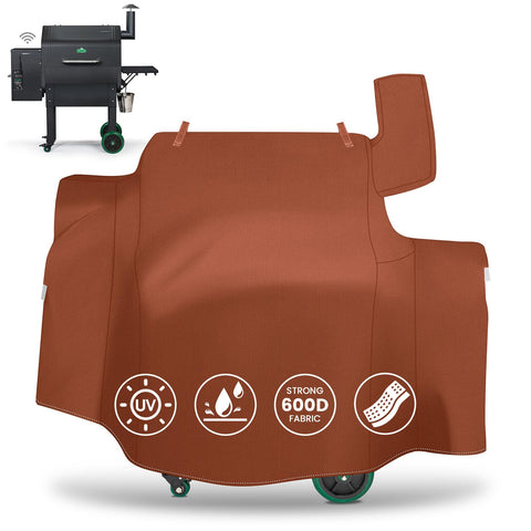 QuliMetal funda frontal ajustada en parrilla GMG protege contra lluvia
