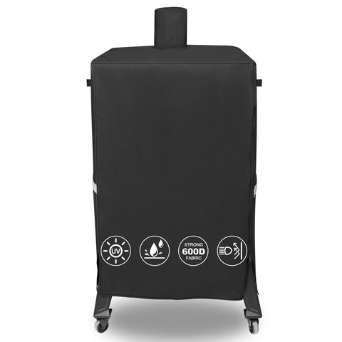 QuliMetal funda frontal ajustada a Pit Boss protegiendo del agua