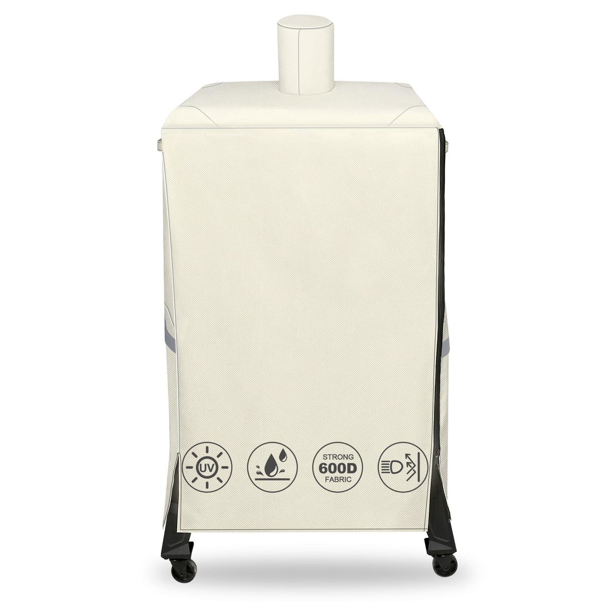 QuliMetal funda frontal mostrando ajuste perfecto y protección contra lluvia