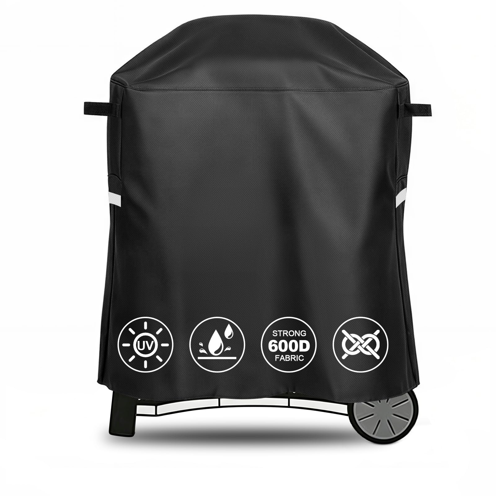QuliMetal funda frontal ajustada sobre parrilla Weber protección integral