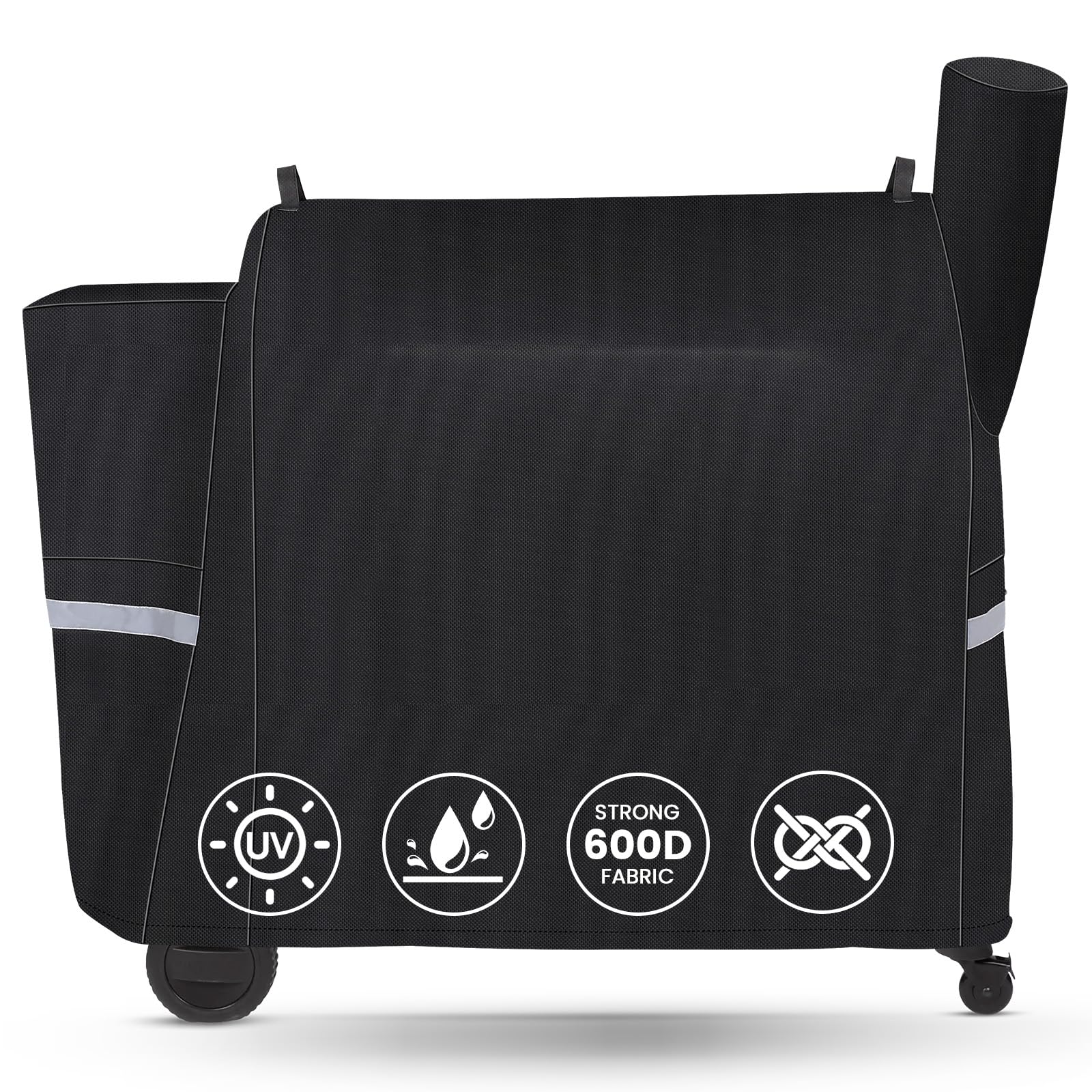 QuliMetal funda frontal ajustada protegiendo parrilla, protección completa exterior