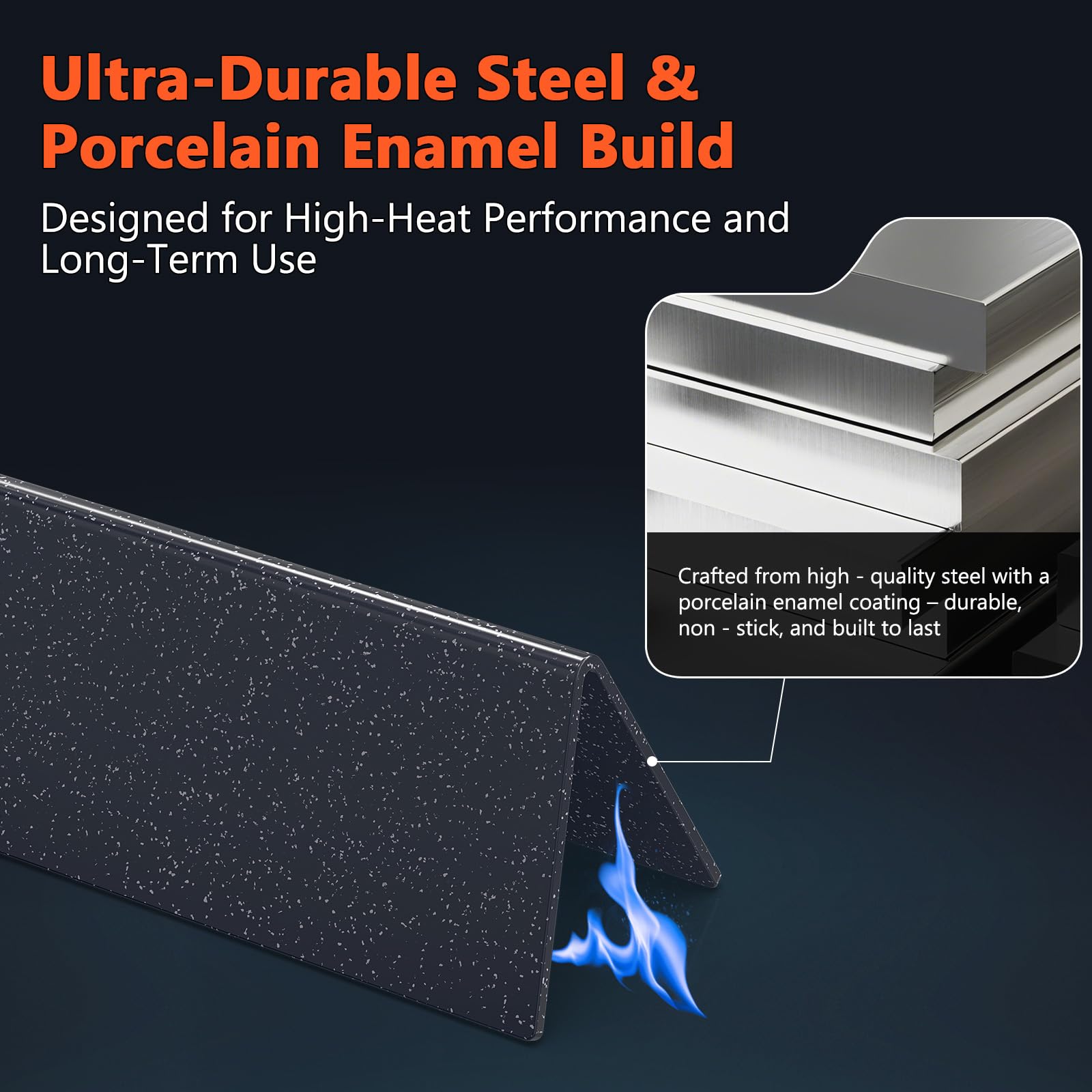 QuliMetal barras instaladas en parrilla Genesis 300 mejorando distribución del calor