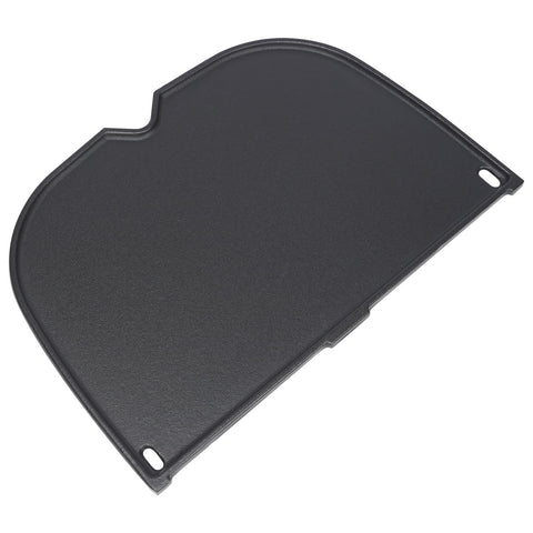 QuliMetal plancha frontal mostrando diseño y ajuste para Weber, práctico