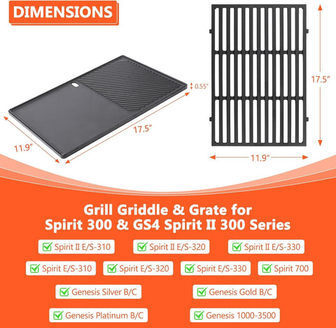 QuliMetal plancha con superficie lisa y acanalada para versatilidad