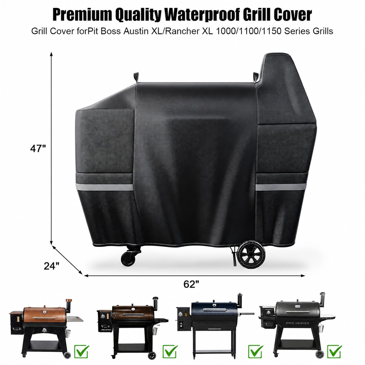 QuliMetal textura Oxford 600D resistente al agua y UV