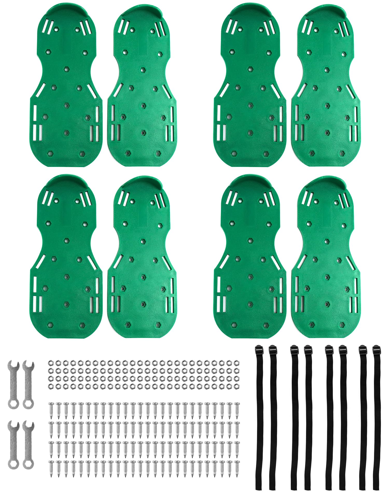 QWORK paquete con 2 pares verdes listo para obra y ahorro inmediato