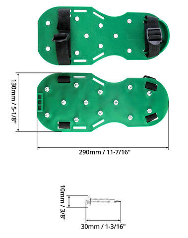 QWORK comparación de tamaño 12"x5" para elegir talla adecuada