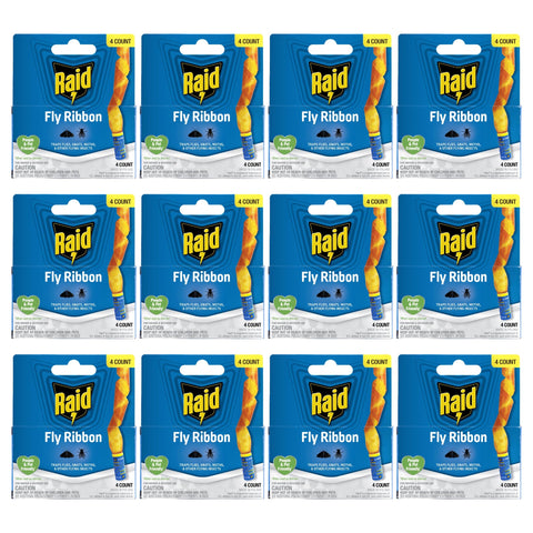 Caja Raid FR3-RAID con 12 paquetes para control de moscas, práctico y económico