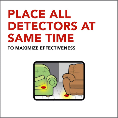 Raid detector comparación de tamaño en mano para entender escala y fácil uso