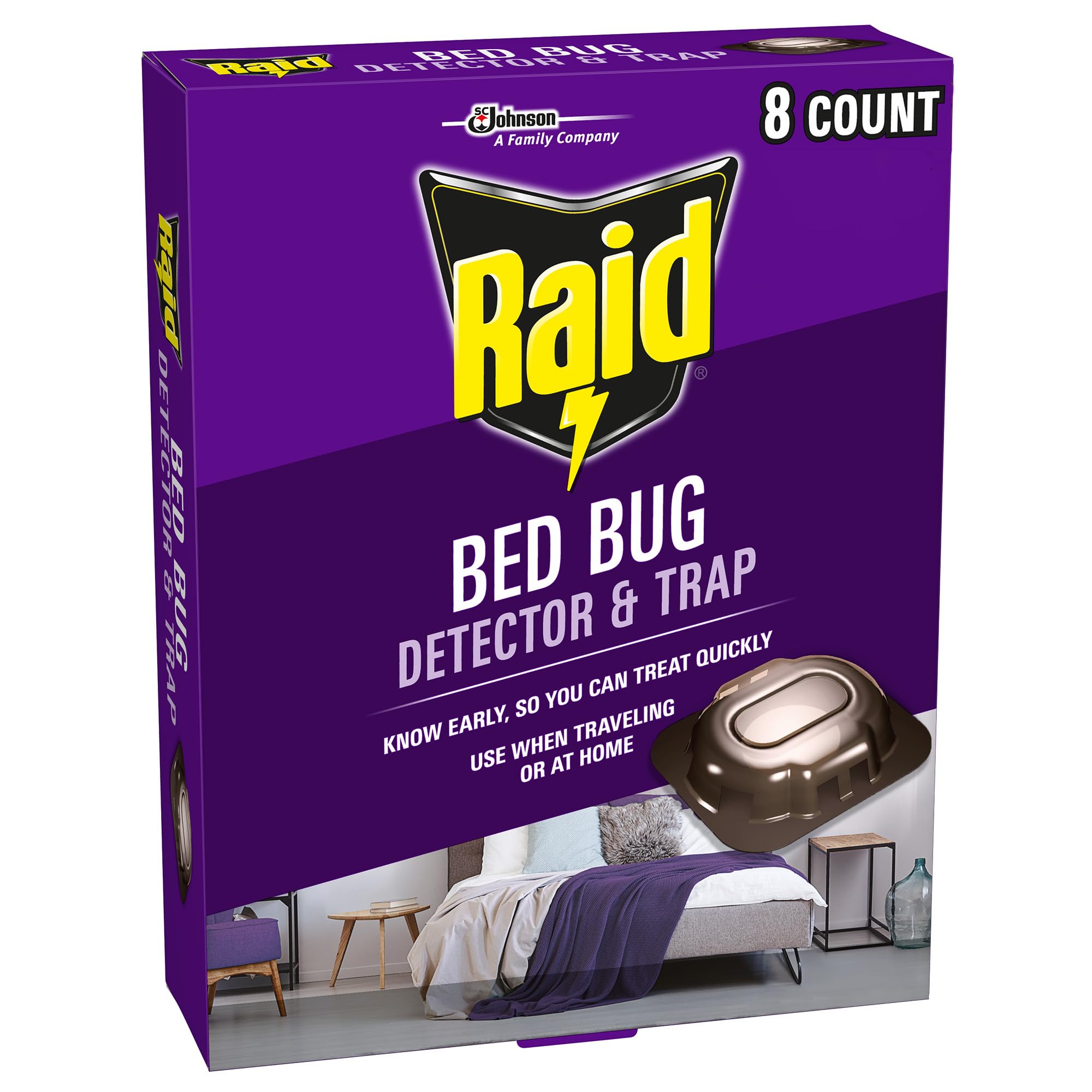 Raid detector vista frontal mostrando el diseño y beneficio de detección temprana