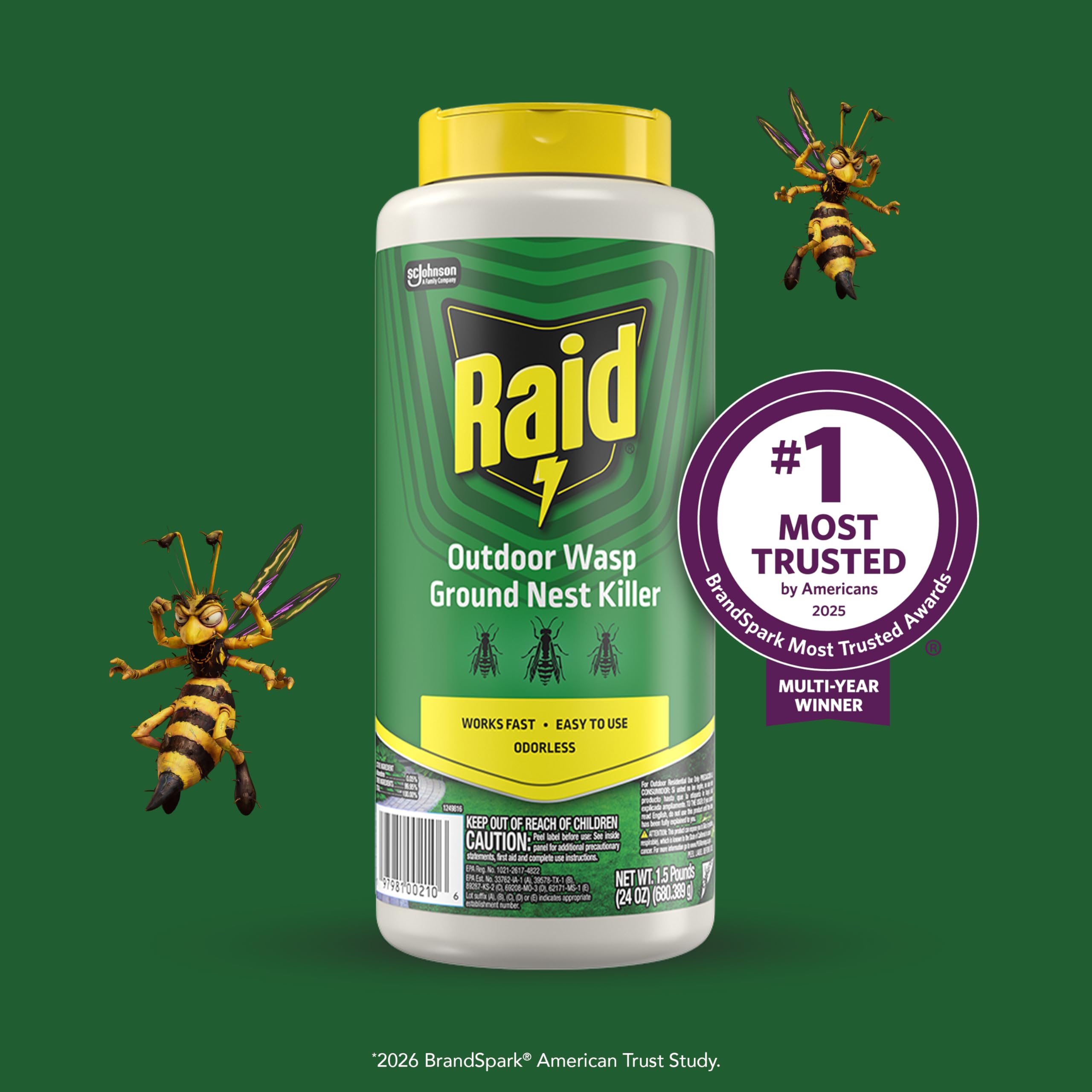 Raid etiqueta con instrucciones claras para uso seguro y efectivo