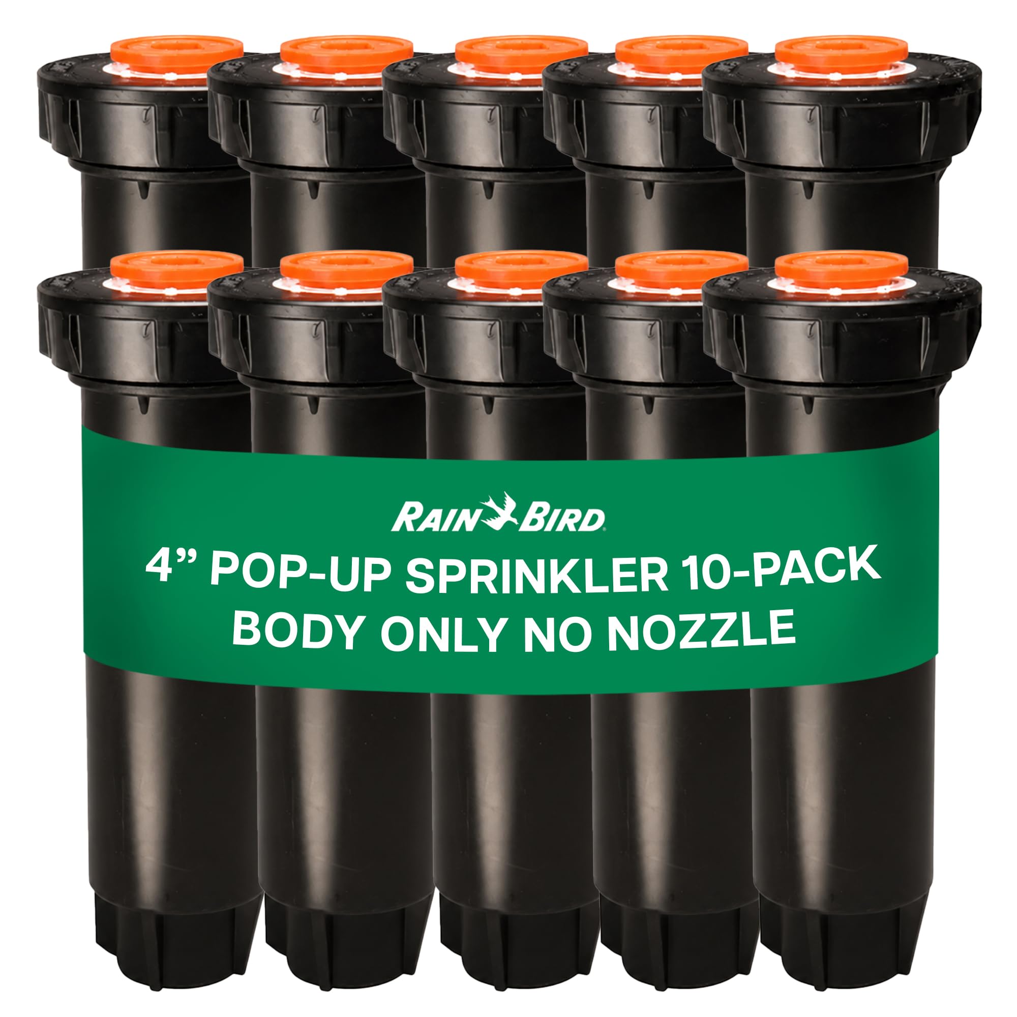 Rain Bird vista frontal del pack de 10 cuerpos para reemplazo rápido