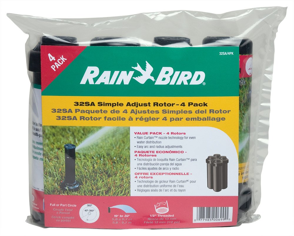 Rain Bird 32SA primer plano de la boquilla Rain Curtain para riego uniforme