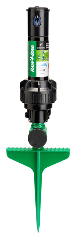 Rain Bird rotor 42SASPG frontal en estaca metálica, instalación rápida y estable