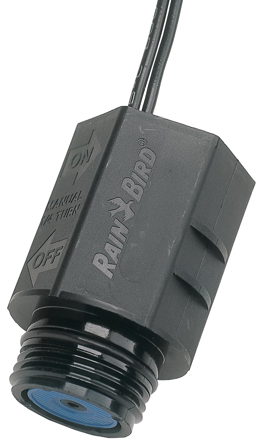 Rain Bird primer plano de la tapa y perilla de control de flujo, ajuste rápido