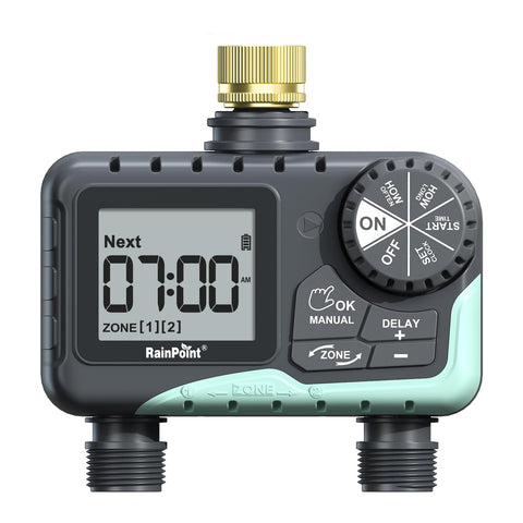 RAINPOINT vista frontal montado en grifo, control fácil y beneficioso