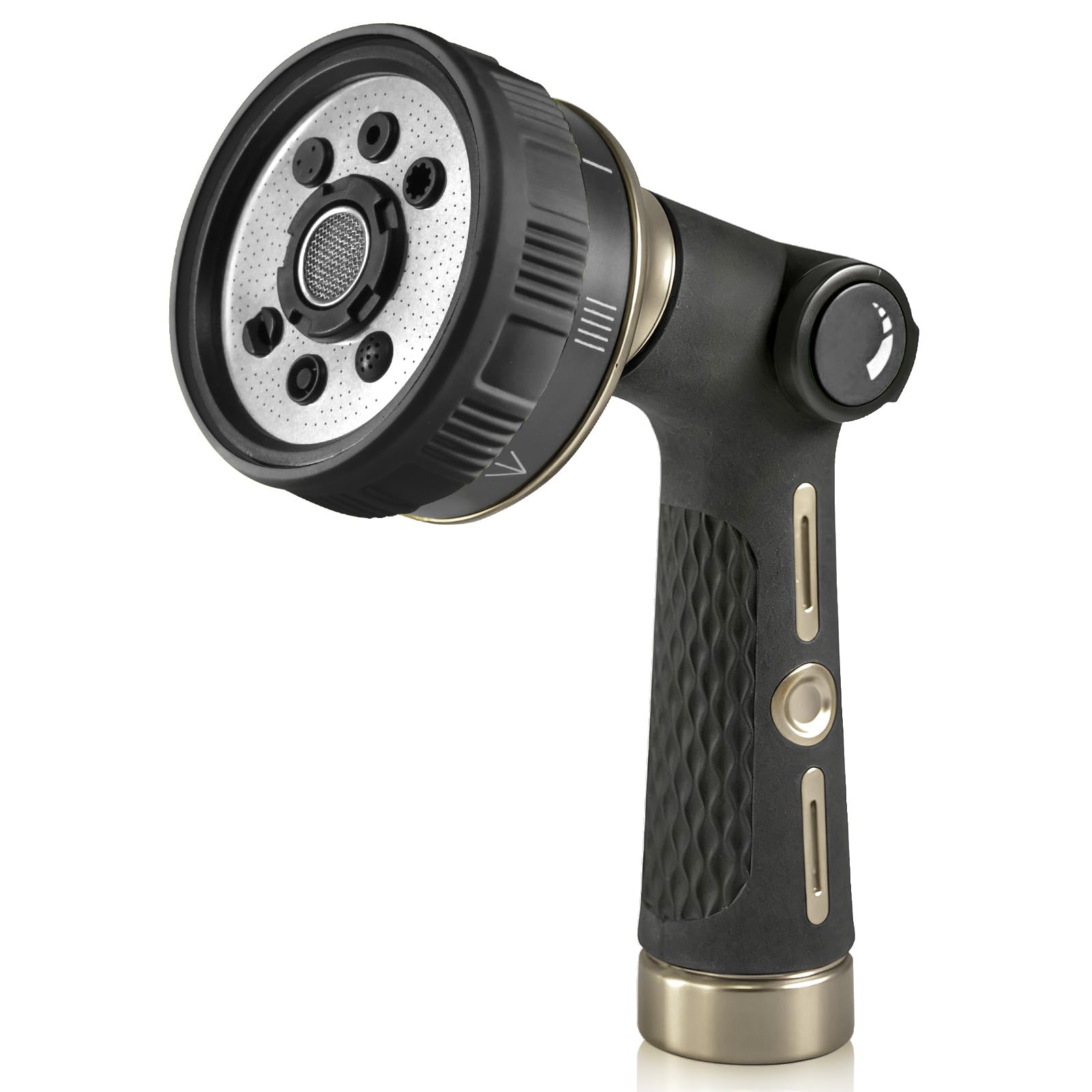 RAINPOINT vista frontal del pack de 2 boquillas, resistencia y versatilidad
