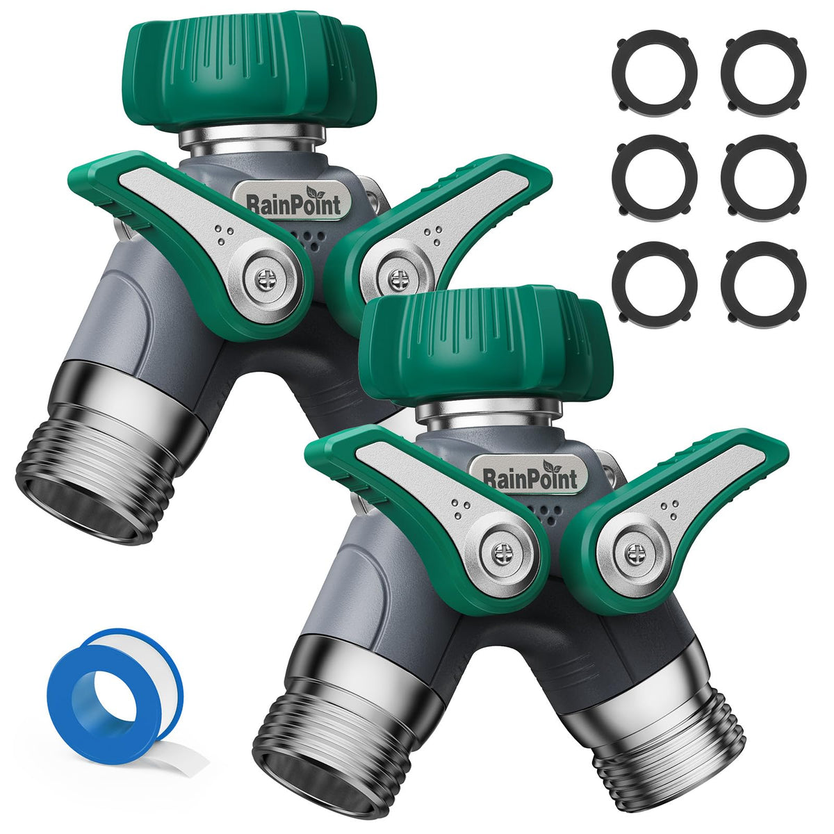 RAINPOINT conector frontal 100% metálico mostrando robustez y durabilidad