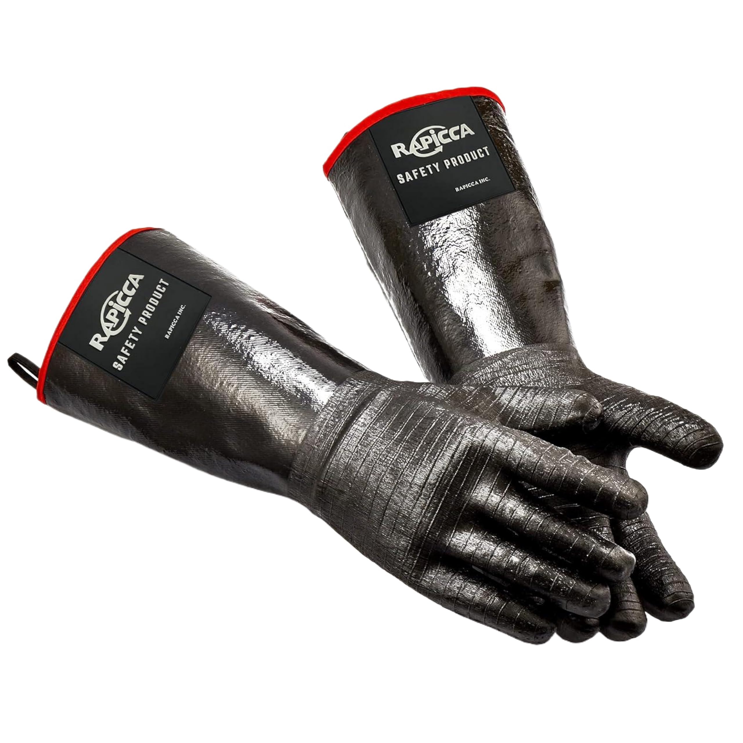 RAPICCA guantes frente del empaque mostrando protección y marca