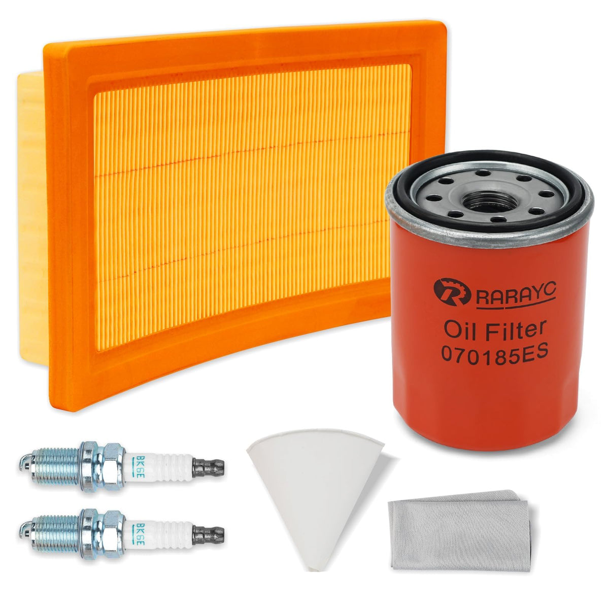 RARAYC empaque frontal del kit muestra componentes y compatibilidad
