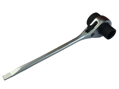 RatchetScrench vista frontal con 13mm y 19mm mostrando versatilidad