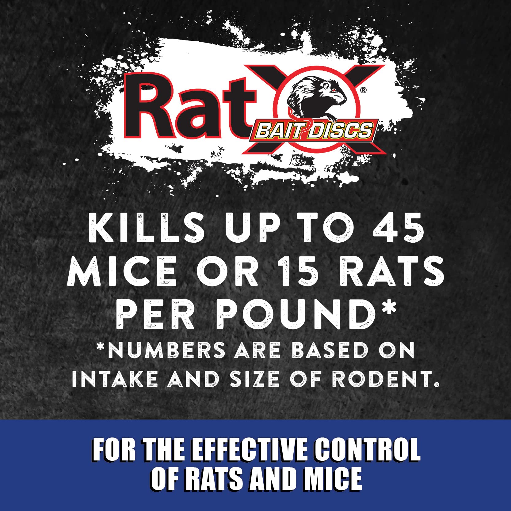 RatX disco junto a una mano para comparar tamaño, ayuda a planificar cantidad necesaria