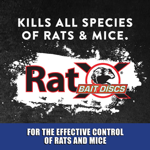 RatX disco detalle de textura y forma, beneficio de manipulación fácil y dosificación