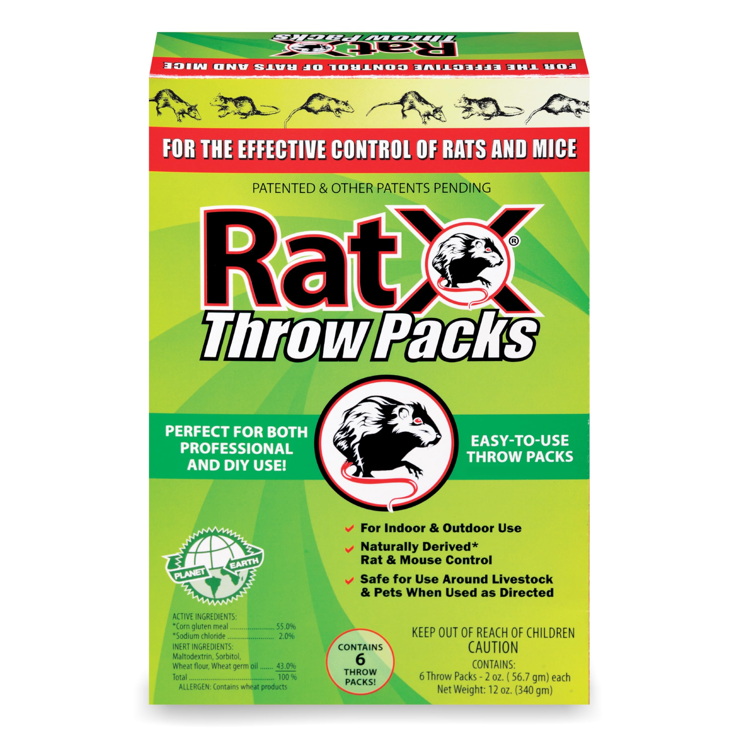 RatX embalaje frontal mostrando producto listo para usar y confianza