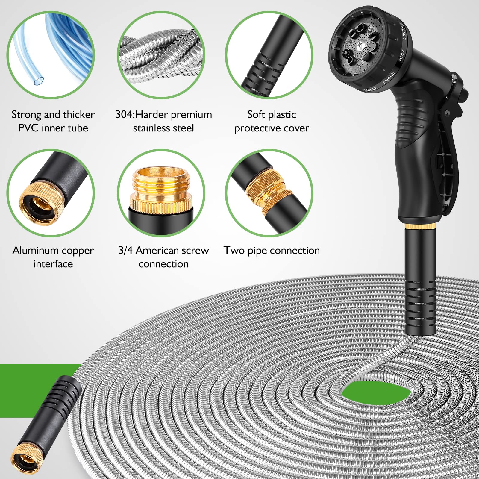 Rcfunkid detalle de acero inoxidable para resistencia a corrosión