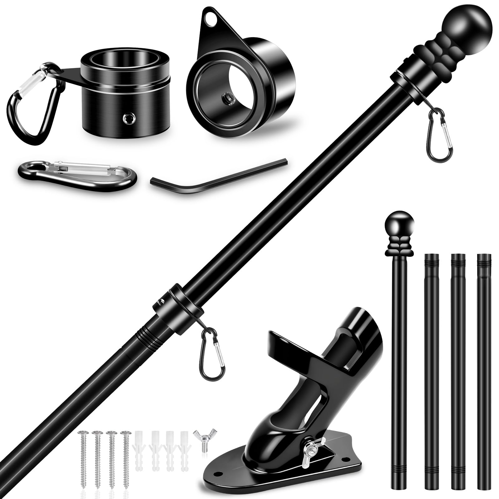 REERON mástil frontal del kit mostrando diseño negro duradero