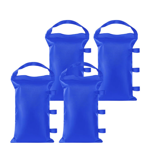 REHOYEE vista frontal del set de 4 bolsas azules, fácil identificación y transporte