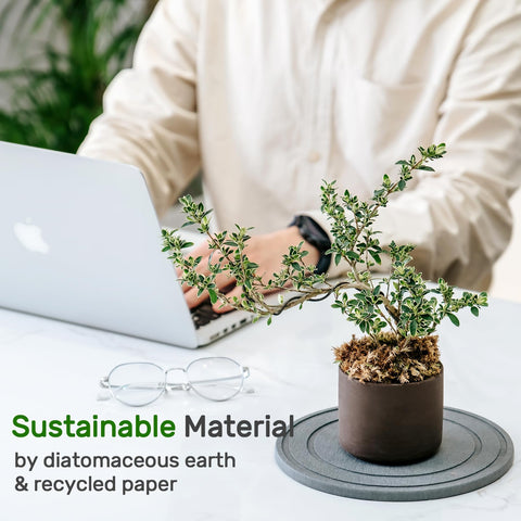 Relime etiqueta indicando materiales reciclados y beneficio sostenible
