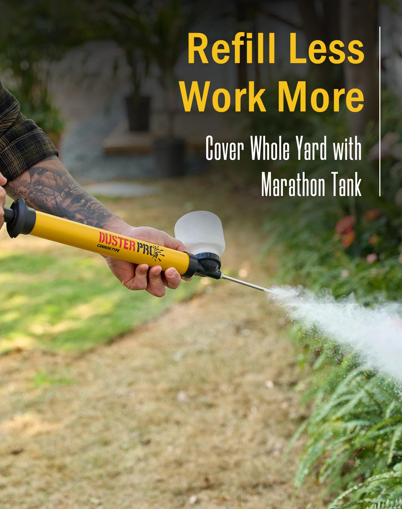 Relime primer plano del polvo de tierra de diatomeas listo para aplicar