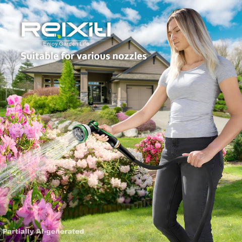 Relxitl comparación de tamaño junto a un carrete mostrando 100ft reales
