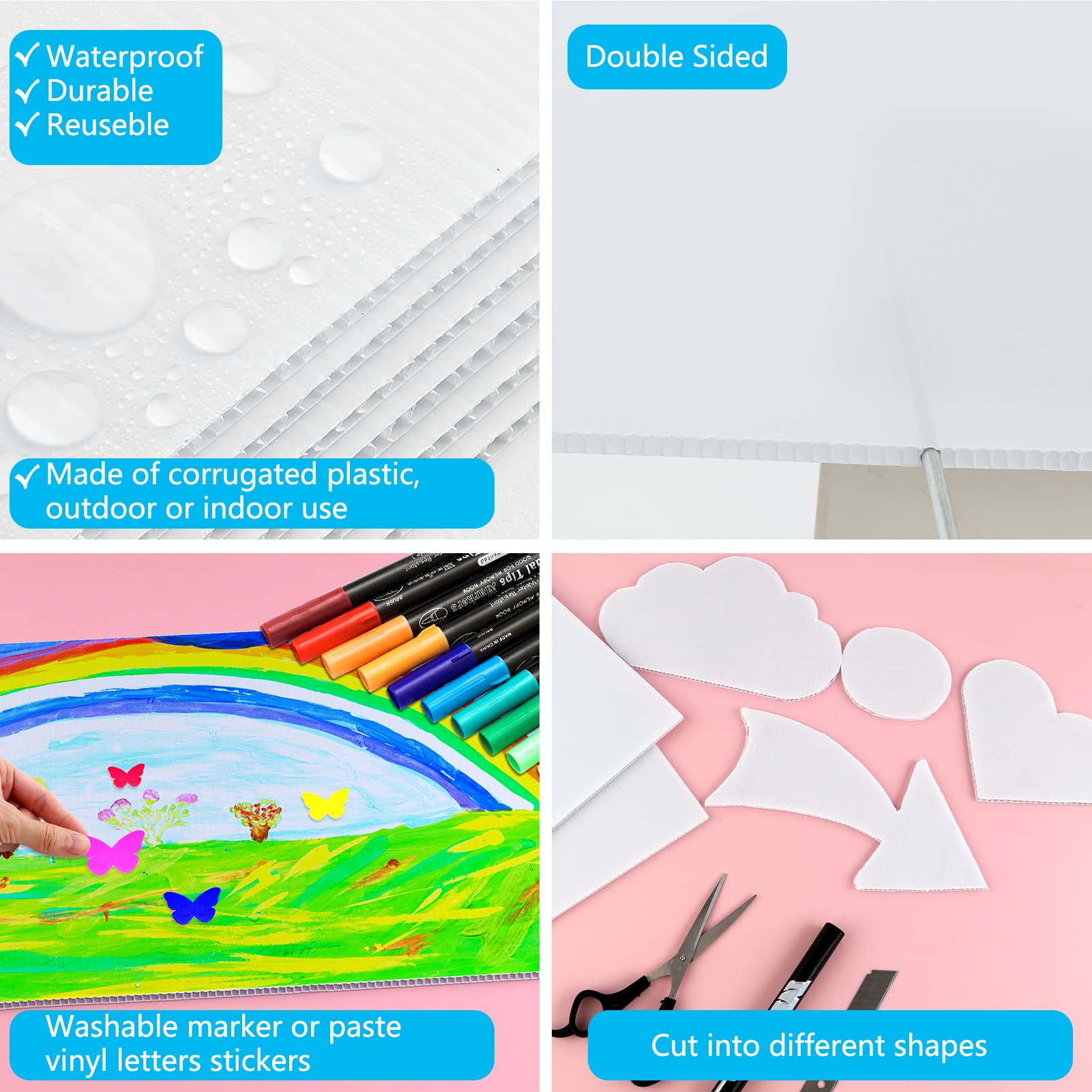 Remiawy detalle textura 4mm, plástico corrugado resistente al agua