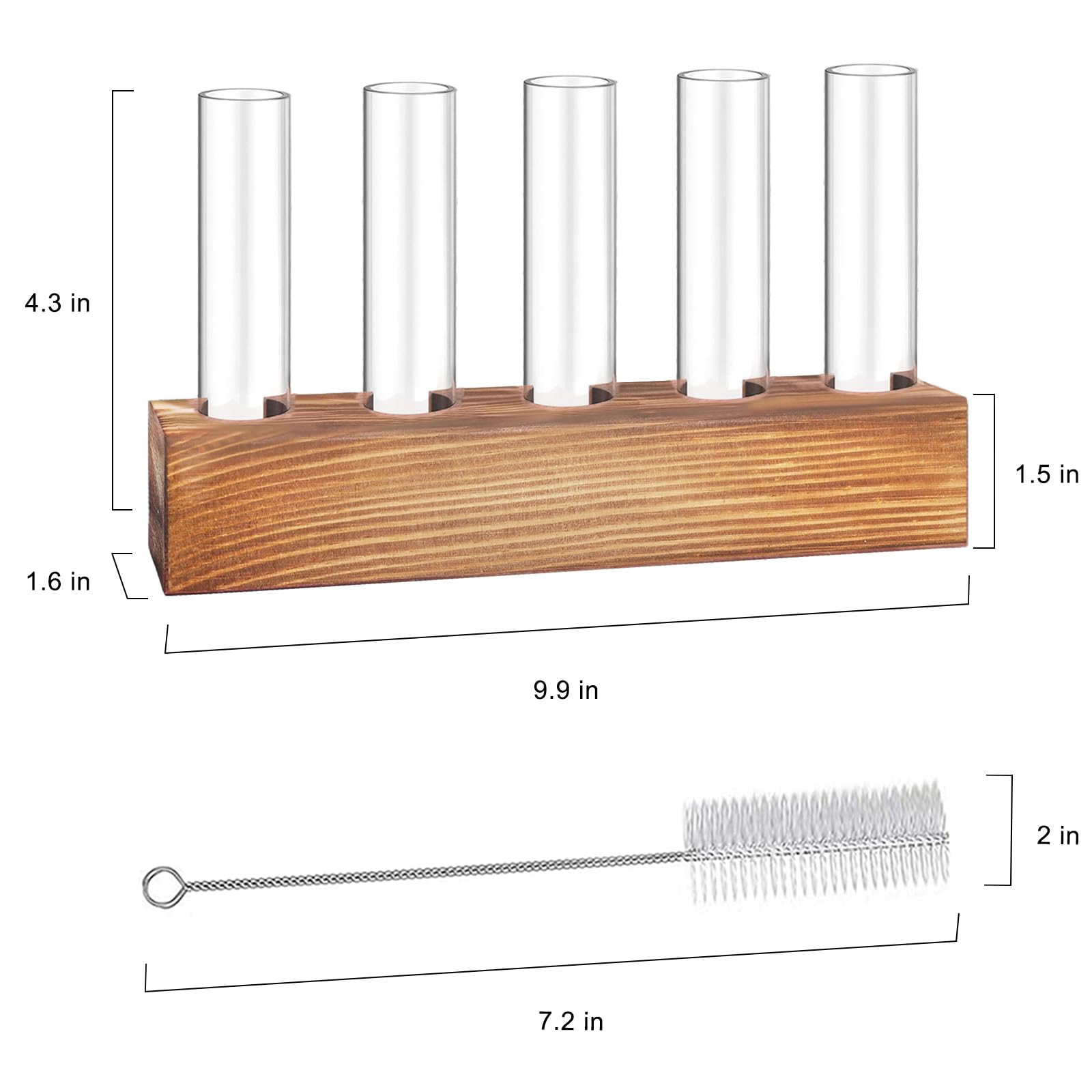 Renmxj primer plano de tubos de vidrio borosilicato con claridad visible