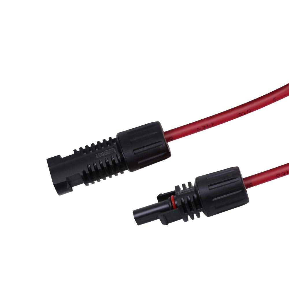 Renogy detalle del aislamiento UV resistente que protege el cable