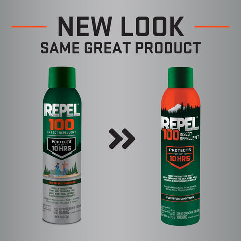 Repel spray sobre la piel demostrando protección prolongada y control