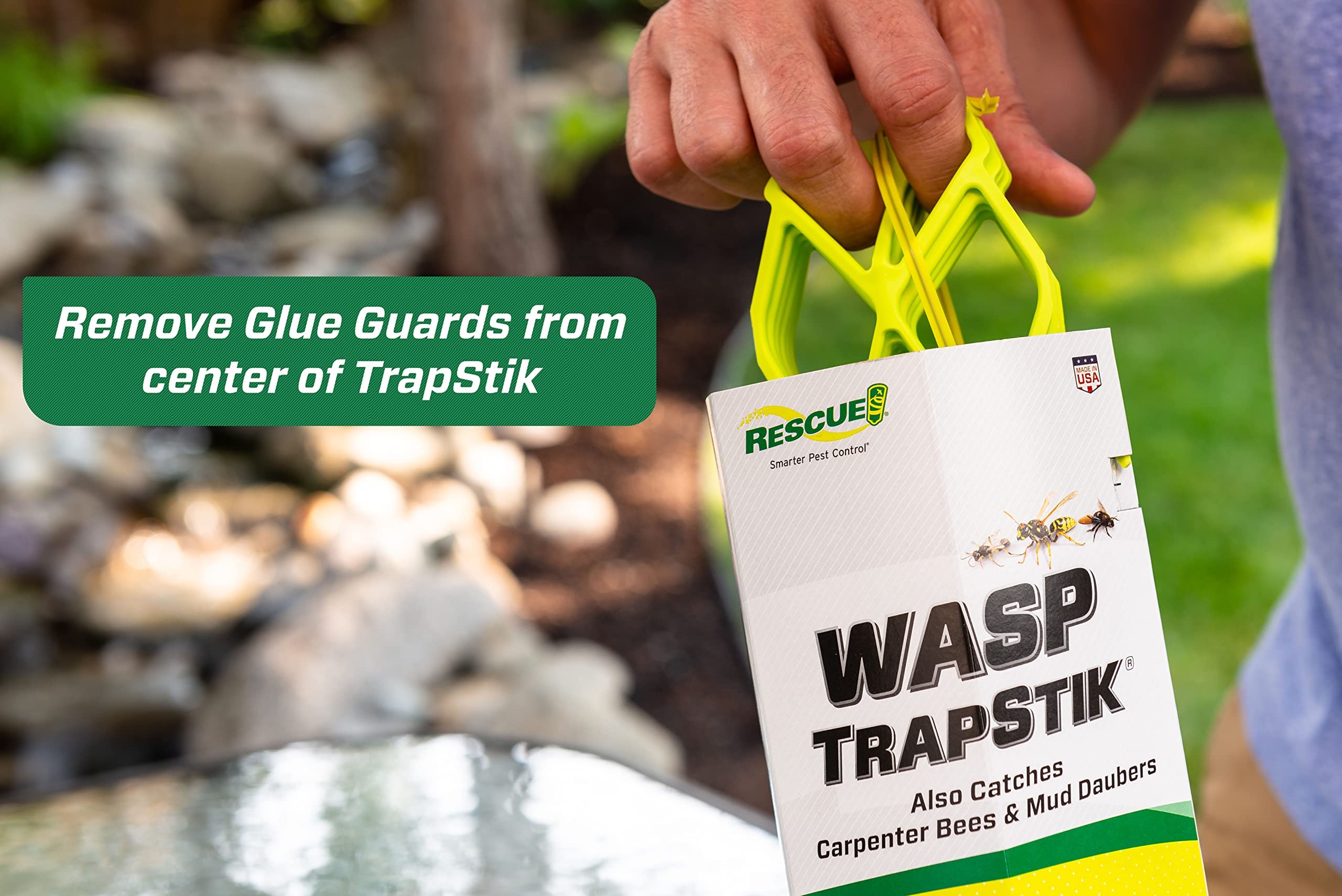 RESCUE! comparación de tamaño de TrapStik para valorar cobertura