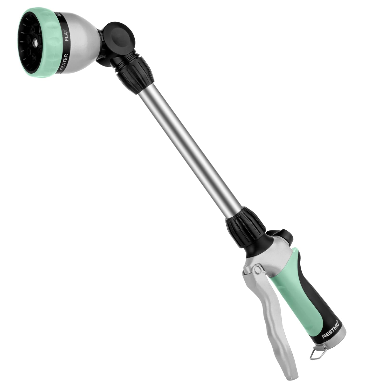 Restmo varita metálica frontal mostrando construcción duradera y resistencia