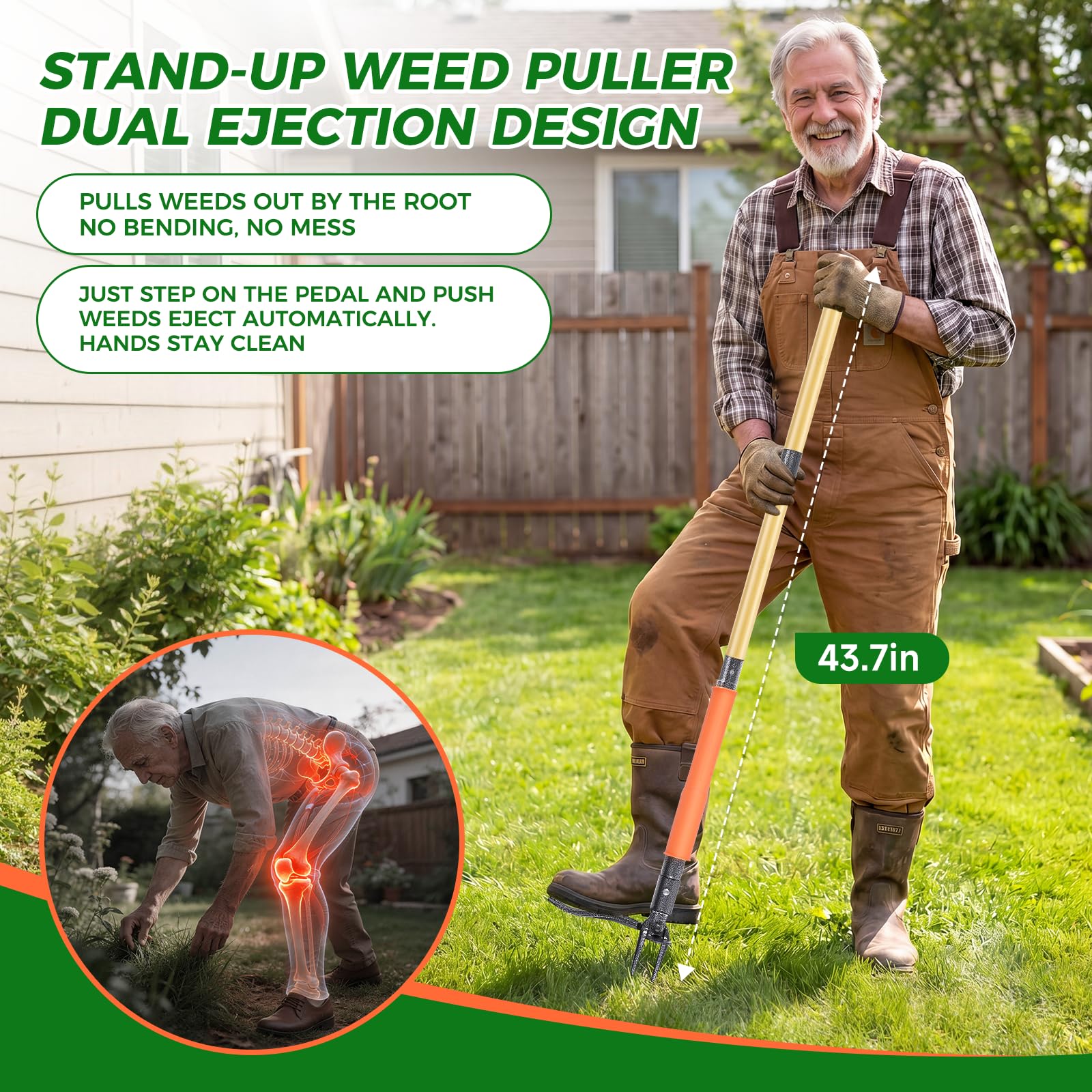RexWeed pedal metálico con textura para expulsión segura con el pie