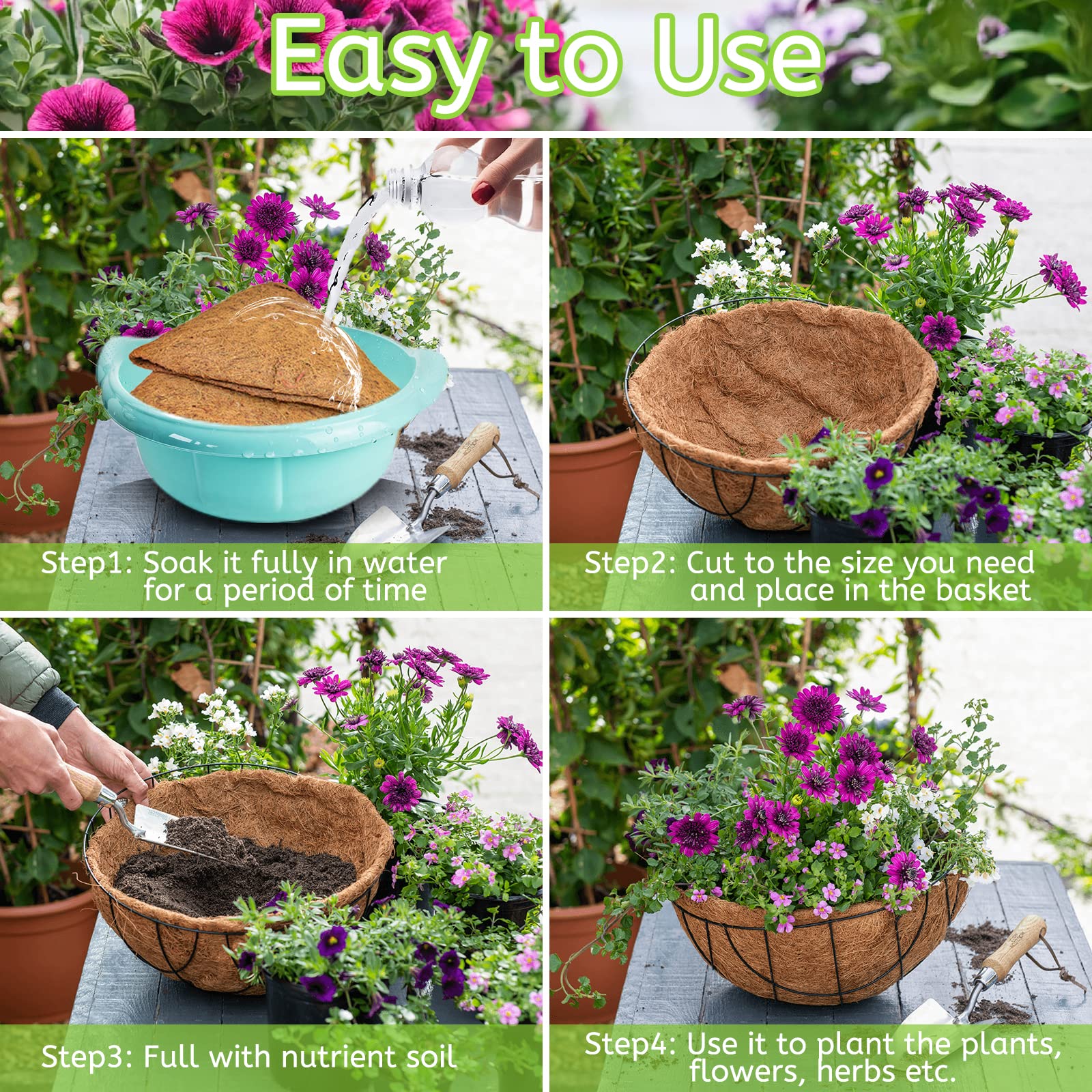 Riare etiqueta y fibra natural, garantía de material 100% coco
