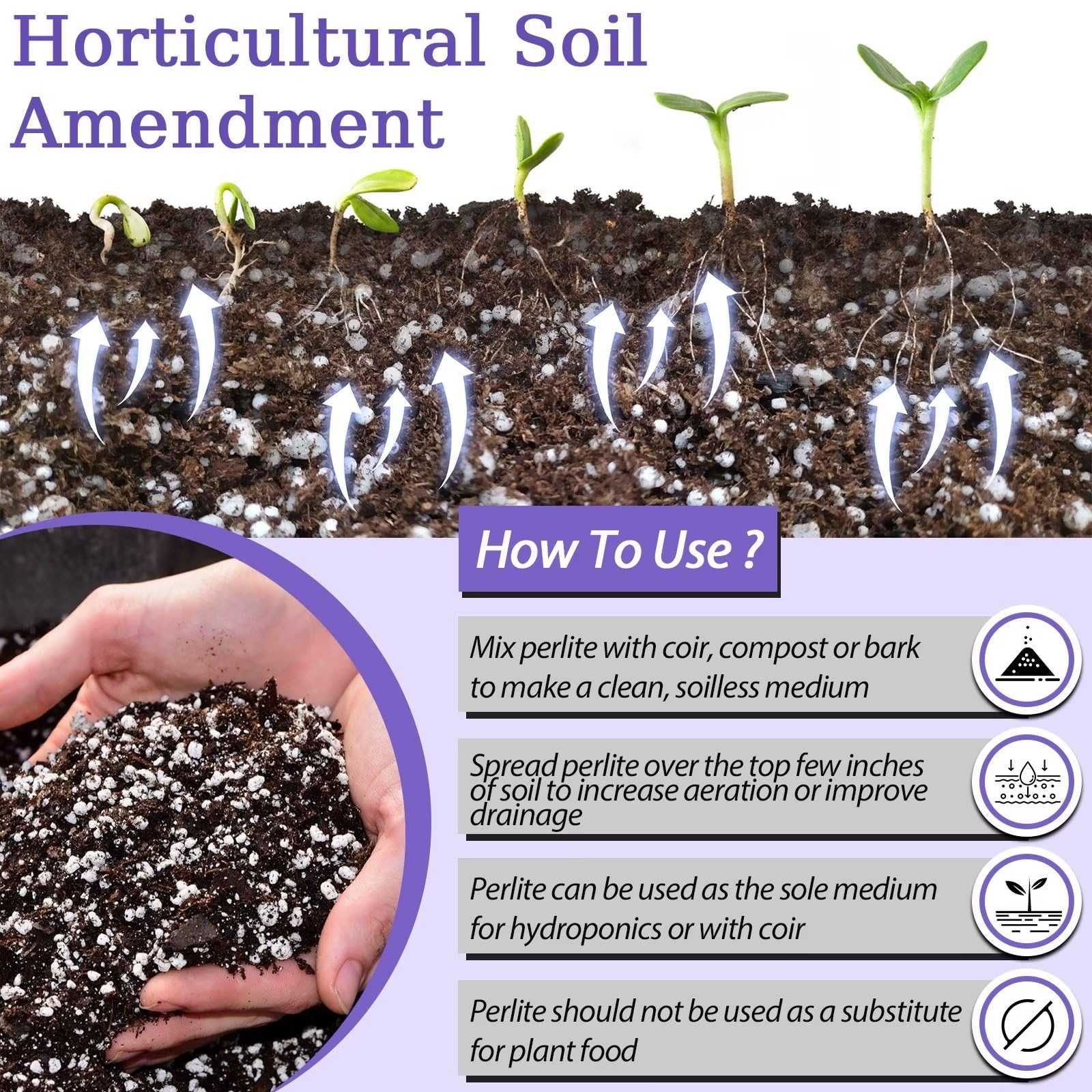Riare etiqueta del producto mostrando uso hortícola y pH neutro